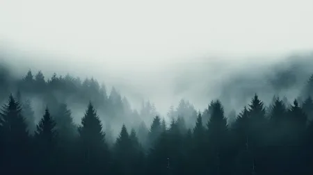 Картина на холсте «Туманный лес»