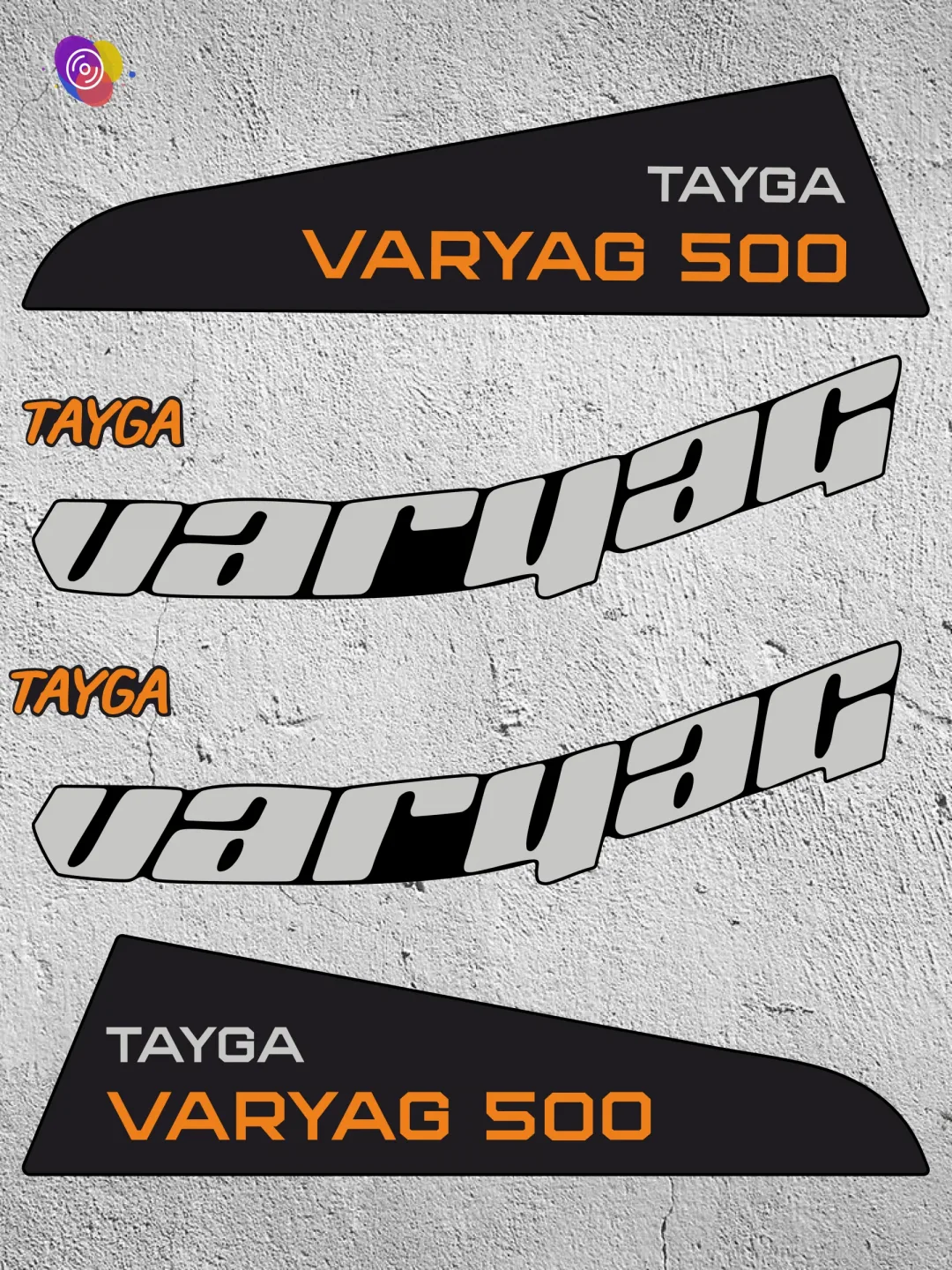 Наклейки на снегоход ТАЙГА ВАРЯГ 500 классика — комплект — изображение 2